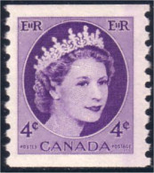 Canada QEII Wilding Violet Roulette Coil MNH ** Neuf SC (03-47-1) - Nuevos