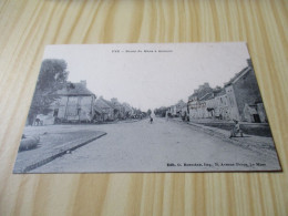 CPA Fyé (72).Route Du Mans à Alençon - Carte Animée, Oblitérée Le 11/10/1907. - Altri & Non Classificati