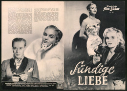 Filmprogramm IFB Nr. 797, Sündige Liebe, Hasse Ekman, Eva Henning, Ernst Eklund, Regie Hasse Ekman  - Zeitschriften