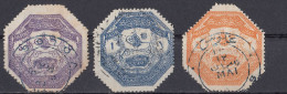 TESSAGLIA (Grecia) Amministrazione Turca - 1898 - Lotto Di 3 Valori Usati: Yvert 3/5. - Thesalia