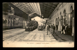 72 - LE MANS - TRAIN EN GARE DE CHEMIN DE FER - Le Mans