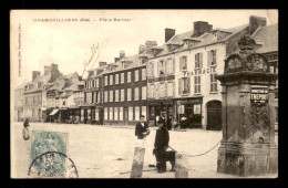 60 - GRANDVILLIERS - PLACE BARBIER - PHARMACIE CALIPPE - Grandvilliers