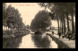 93 - PANTIN - LE CANAL - PENICHE - Pantin