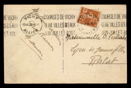 OBLITERATION MECANIQUE COURSES DE VICHY REINE DES VILLES D'EAUX JUIN JUILLET AOUT - Mechanical Postmarks (Other)