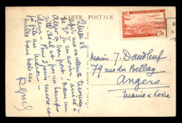 ALGERIE - 5 FR POSTE AERIENNE SEUL SUR CARTE D'ALGER - LA PLACE BUGEAUD - Airmail