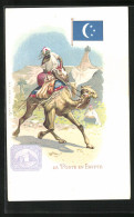 Lithographie La Poste En Egypte, Briefmarke  - Post & Briefboten