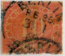 Preussen Michel #20 Very Apealing Stamp For This Fragile Paper - Used