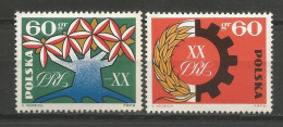 POLOGNE  N° 1330 + N° 1331 NEUF - Neufs