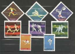 POLOGNE  N° 1370 + N° 1371 + N° 1372 + N° 1373 + N° 1374 + N° 1375 + N° 1376 + N° 1377 NEUF - Unused Stamps