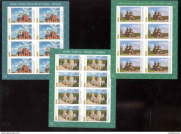 Label Transnistria 2022 Churches Of Transnistria 3Sheetlets**MNH Imperforated - Fantasie Vignetten