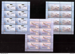 Label Transnistria 2022 Aviation Aircraft Of The Tiraspol Airfield 3 Sheetlets**MNH - Fantasie Vignetten