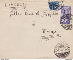 1949 TRIESTE A - N° 12 + E 5 Su Lettera In Tariffa VIAGGIATA - Other & Unclassified