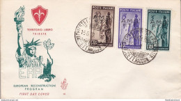 1949 TRIESTE A - N° 43/45 ERP - VENETIA NON VIAGGIATA - Sonstige & Ohne Zuordnung