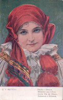 Muttich C.V. Illustrateur, Portrait De Jeune Fille De Vlčnov (208.5) - Muttich, C.V.