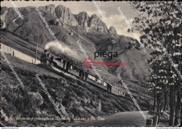 Bl681 Cartolina Ferrovia A Cremagliera Rocchette Asiago E M.pau' Vicenza Veneto - Vicenza