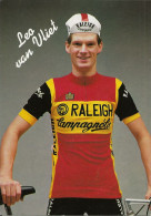 CARTE CYCLISME LEO VAN VLIET TEAM RALEIGH 1983 - Radsport