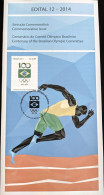 Brochure Brazil Edital 2014 12 Brazilian Olympic Committee IOC Without Stamp - Lettres & Documents