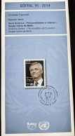 Brochure Brazil Edital 2014 16 Sergio Vieira De Mello United Nations Without Stamp - Briefe U. Dokumente