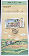 Brochure Brazil Edital 2014 11 International Year Of Family Farming Without Stamp - Cartas & Documentos