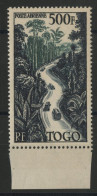 TOGO POSTE AERIENNE PA N° 23 Neuf ** (MNH) Cote 90 € 500 Fr Route à Travers La Forêt TB - Unused Stamps