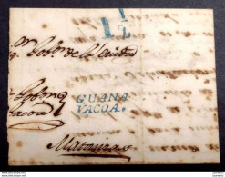 22645.  1844 - GUANAVACOA - Complete Letter Inside - Cb - 45,00 - Prephilately