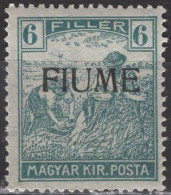 Fiume - Definitive - 6 F - Mi 11 II - 1918 - Fiume