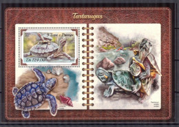 St Tome E Principe - 2018 - Turtles - Yv Bf 1120 - Tortugas