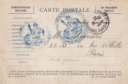 Toulouse (31) Carte En Franchise Postale Tampon Hôpital Temporaire N° 35 école Berthelot En 1914 - Guerre De 1914-18
