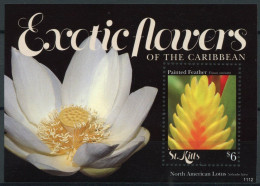 St Kitts - 2011 - Exotic Flowers Of The Caribbean - Yv Bf 112 - Andere & Zonder Classificatie