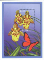 St Kitts - 2001 - Flowers: Orchids - Yv Bf 32 - Orchids