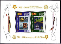 Sri Lanka - 2006 - 50 Years Europa Stamps - Yv Bf 94 - Briefmarken Auf Briefmarken