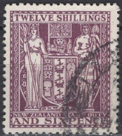 New Zealand - Revenue / Stamp Duty - 12 Sh 6 P - Mi 39 - 1935 - Postal Fiscal Stamps