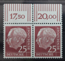 BRD 186y OR Postfrisch Oberrandpaar Bundesrepublik Deutschland #SB363 - Autres & Non Classés