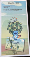 Brochure Brazil Edital 2015 21 Mascot Tom Paralimpiadas Rio De Janeiro Without Stamp - Briefe U. Dokumente