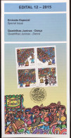 Brochure Brazil Edital 2015 12 Quadrilhas Juninas Dance Music Without Stamp - Briefe U. Dokumente