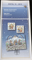 Brochure Brazil Edital 2015 16 Christmas Religion Without Stamp - Storia Postale