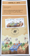 Brochure Brazil Edital 2015 03 Disaster Risk Reduction Sendai Japan Without Stamp - Storia Postale