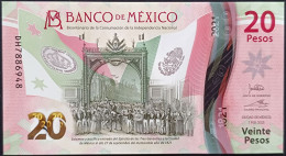 MEXICO $20 ! SERIES DH NEW 7-FEBR-2023 DATE ! Jonathan Heat Sign. INDEPENDENCE POLYMER NOTE Read Descr. For Notes - Mexico