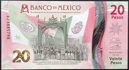 MEXICO $20 ! SERIES DJ NEW 7-FEBR-2023 DATE ! Galia Bor. Sign. INDEPENDENCE POLYMER NOTE Read Descr. For Notes - Mexico