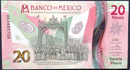 MEXICO $20 ! SERIES DK NEW 7-FEBR-2023 DATE ! Jonathan Heat Sign. INDEPENDENCE POLYMER NOTE Read Descr. For Notes - Mexiko