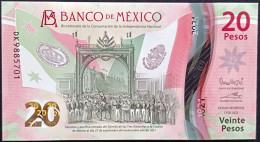 MEXICO $20 ! SERIES DK NEW 7-FEBR-2023 DATE ! Omar Mejia Sign. INDEPENDENCE POLYMER NOTE Read Descr. For Notes - Mexico