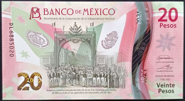 MEXICO $20 ! SERIES DL NEW 7-FEBR-2023 DATE ! Irene Esp. Sign. INDEPENDENCE POLYMER NOTE Read Descr. For Notes - Mexico