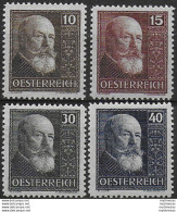 1928 Austria Hainisch 4v. MNH Unificato N. 374/77 - Autres & Non Classés