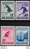 1936 Austria Campionati Di Sci MNH Unif N. 477/80 - Other & Unclassified