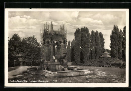 AK Berlin-Neukölln, Blick Auf Den Geyger-Brunnen  - Neukölln