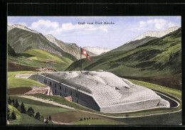 AK Airolo, Blick Auf Das Fort Airolo  - Airolo