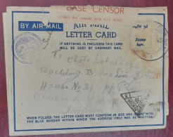 1942 Used Cover To India Karachi Now Pakistan Base Censor Base Air Port Depot Censor Mark 3 Ww11 - Andere & Zonder Classificatie