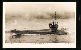 AK Britisches H.M. U-Boot L. 21 In Voller Fahrt  - Oorlog