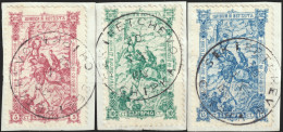 BULGARIE / BULGARIA - 1902 Yv./Mi.62/4 Battle Of Chipka Set VF Used With SEKIRETCHEVO Datestamp On Piece - Usados