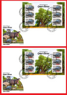 GUINEA BISSAU 2024 FDC IMPERF MS 6V - REG & OVERPRINT - TURTLE TURTLES TORTUES - BIODIVERSITY - WILDLIFE WORLD DAY - Tortues